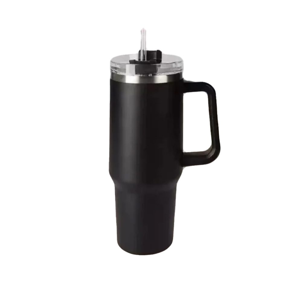 Vacuum Insulated Mug with Straw