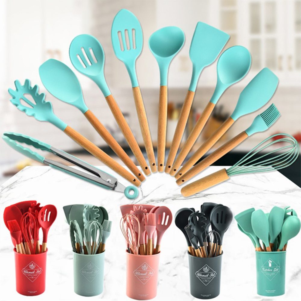 12pcs Silicone Utensils Set