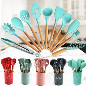 12pcs Silicone Utensils Set photo 1