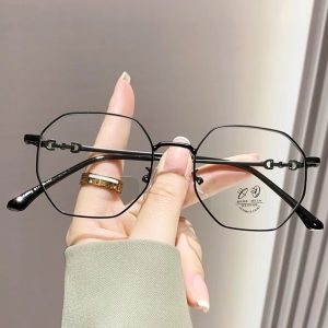 Classic Polygon Anti-Blue Light Glass-1034BK photo 1