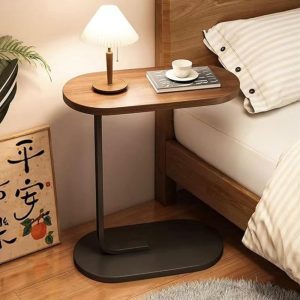 Metal Base Oval Side Table Big photo 1
