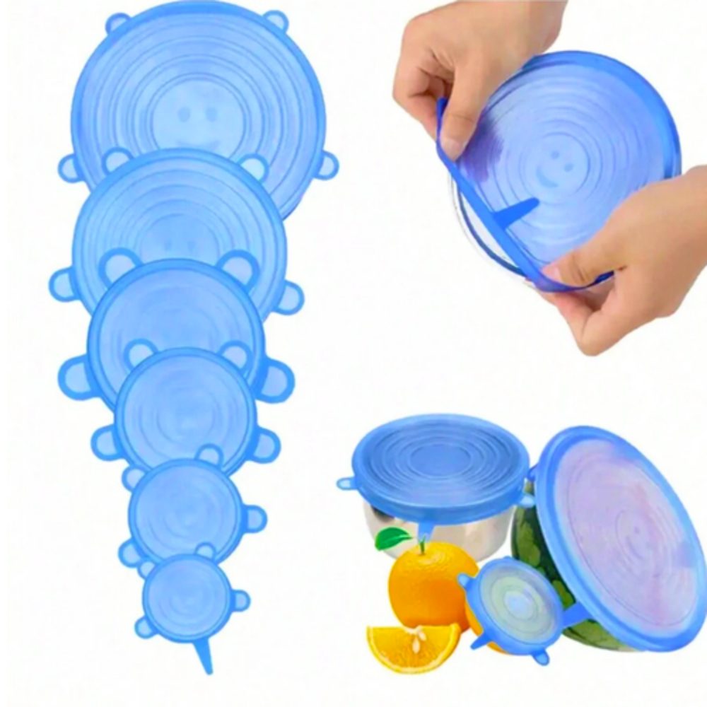 6pcs Silicone Food Cover