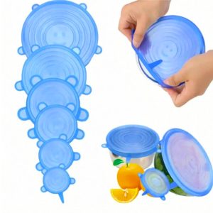 6pcs Silicone Food Cover photo 1