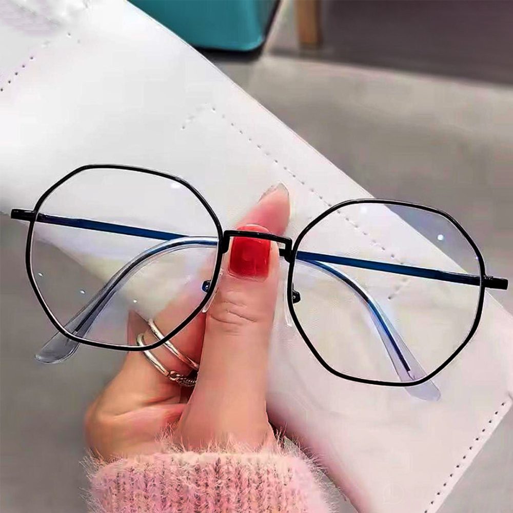Polygon Anti-Blue Light Glass -  Black-1015BK