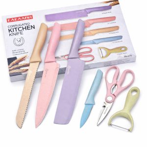 6pcs Colorful Knife Set photo 1