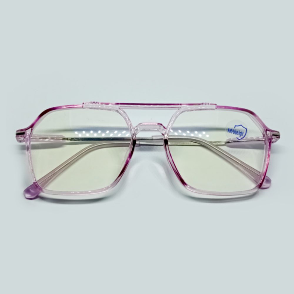 Double Beam Anti-Blue Light Glass - Purple-1033PR