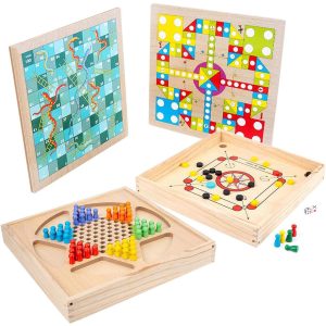 4 in 1 Wooden Playing Board photo 1