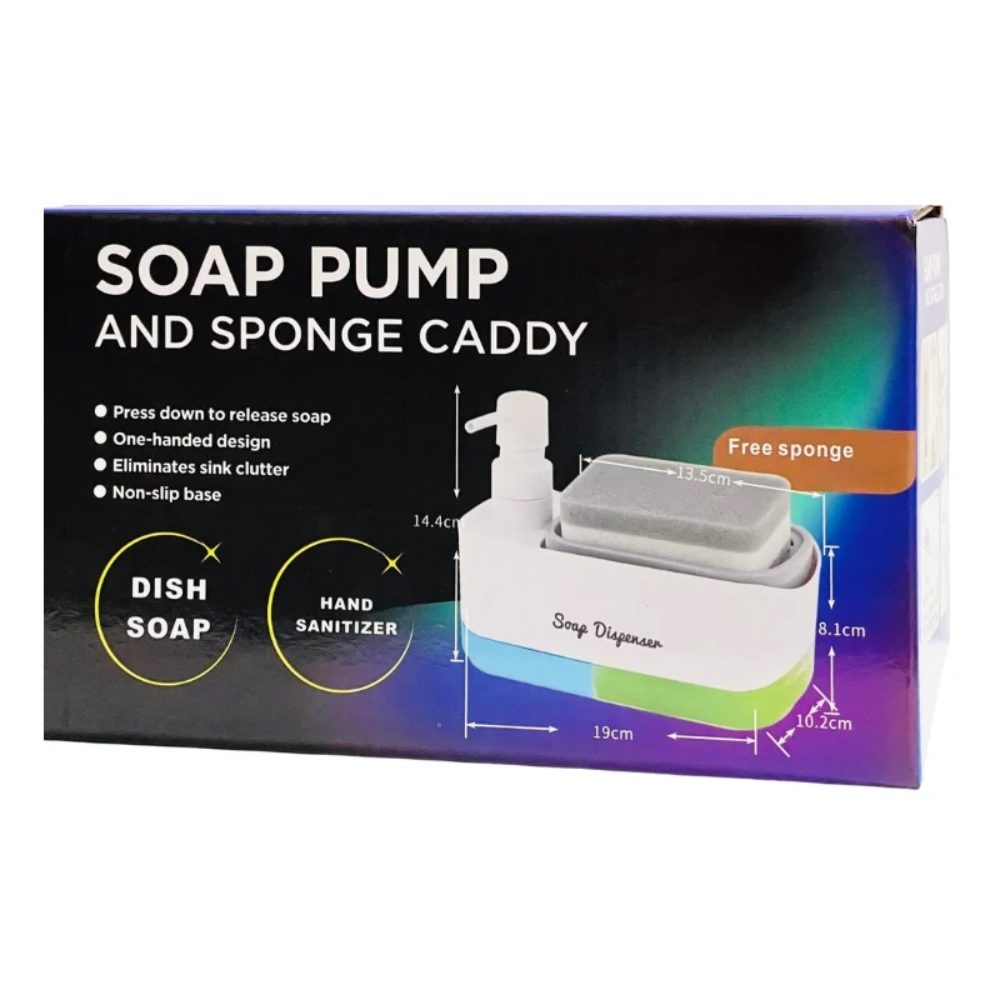 Soap Pump and Sponge Caddy