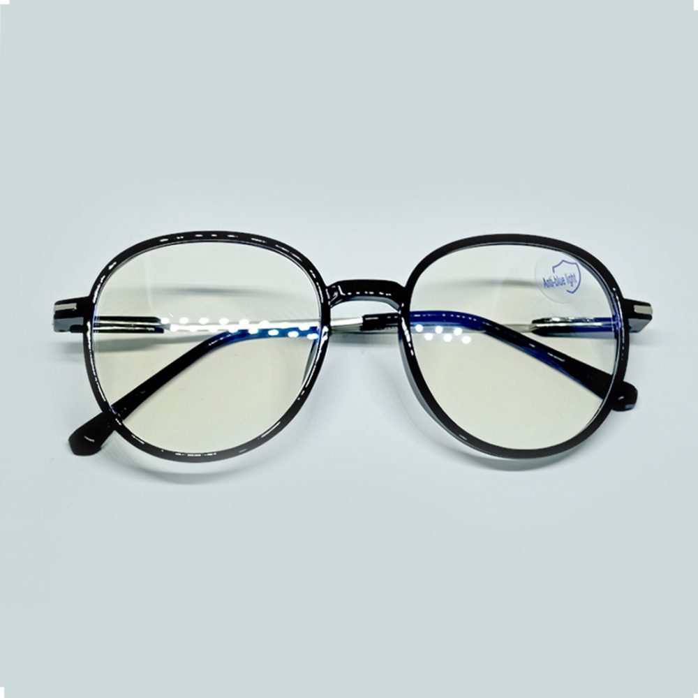 Classy Round Anti-Blue Light Glass-1036BK