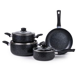 Mitshu 7pcs Marble Non-Stick Cookware Set photo 1