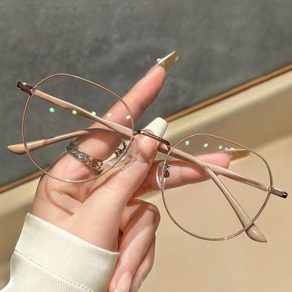 Round  Anti-Blue Light Glass - Gold-1016GD