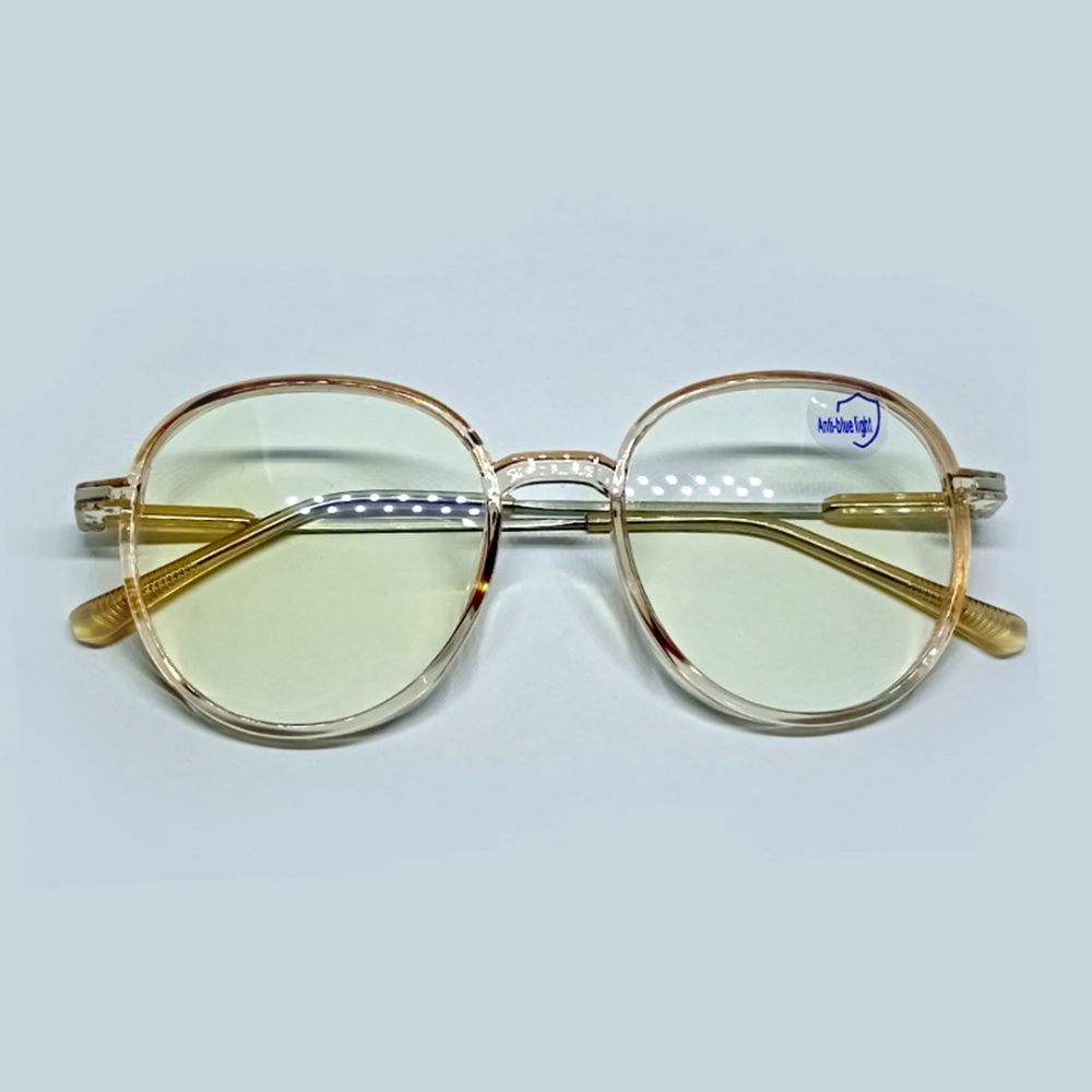 Classy Round Anti-Blue Light Glass-1036CTE