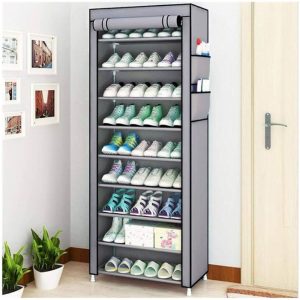 10 Layer Covered Shoe Rack photo 1
